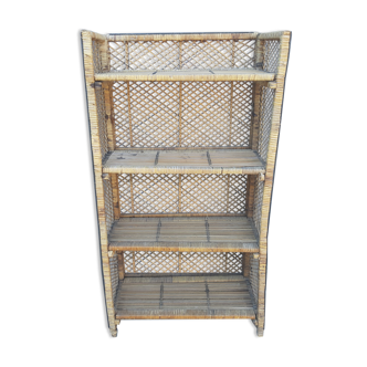 Etagere rotin ancienne