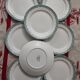 8 antique plates Sarreguemines Orléans