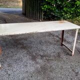 Industrial metal workshop table