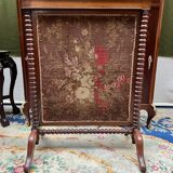 Écran de cheminée de style Biedermeier en acajou