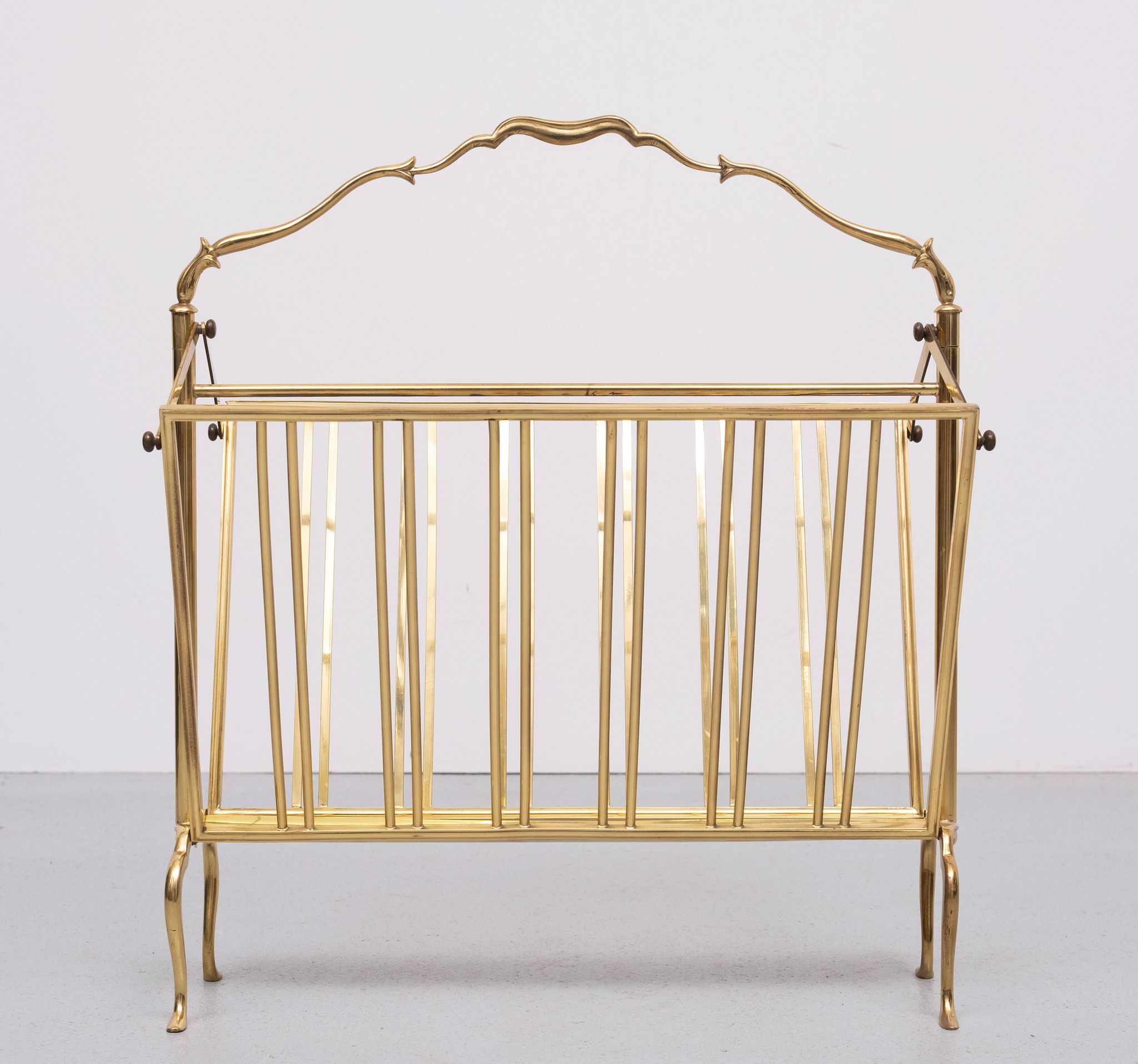Brass Magazine holder Maison Baguès 1950s France