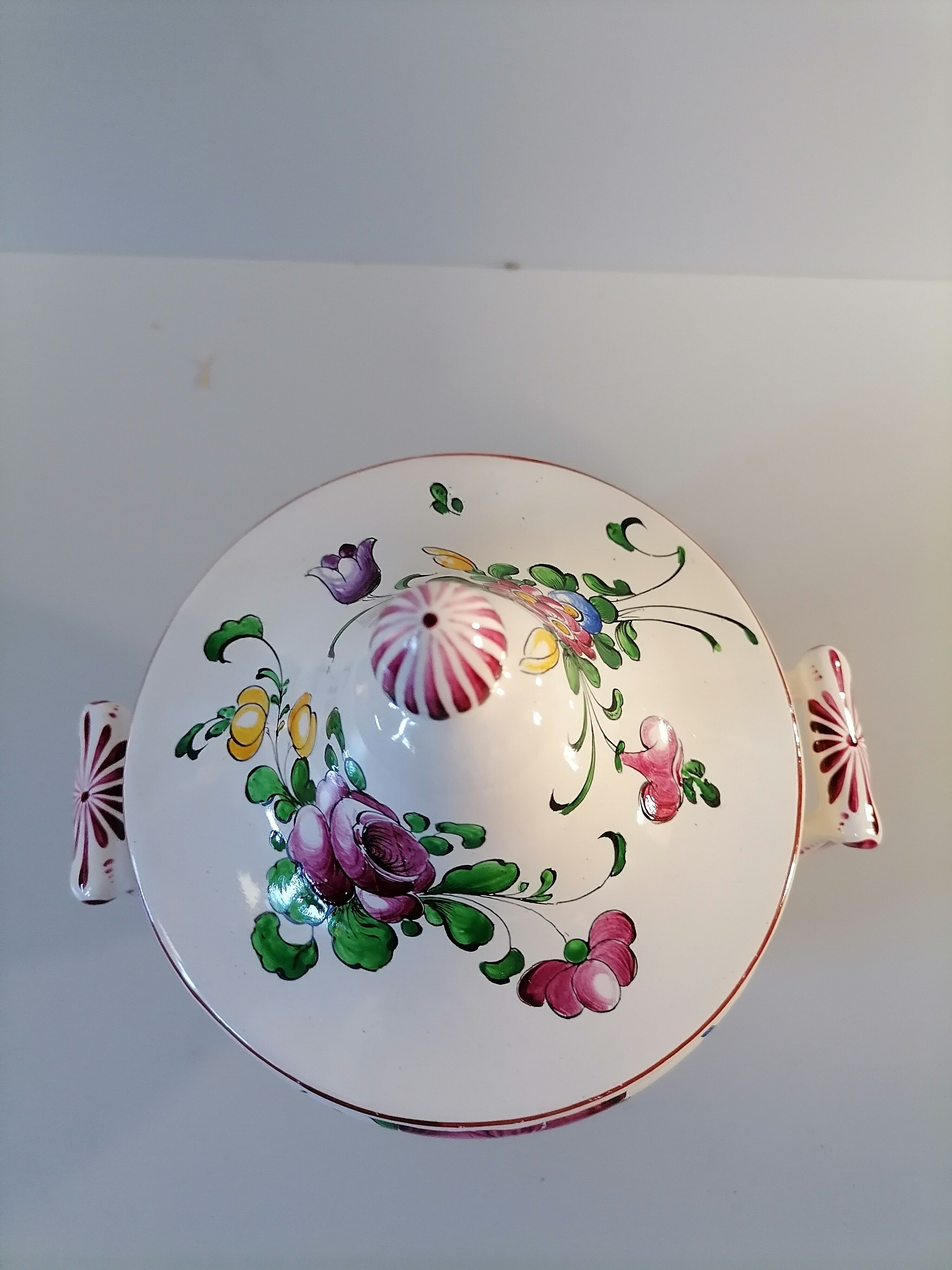 Strasbourg earthenware soup bowl