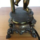 Golden bronze bedside lamp