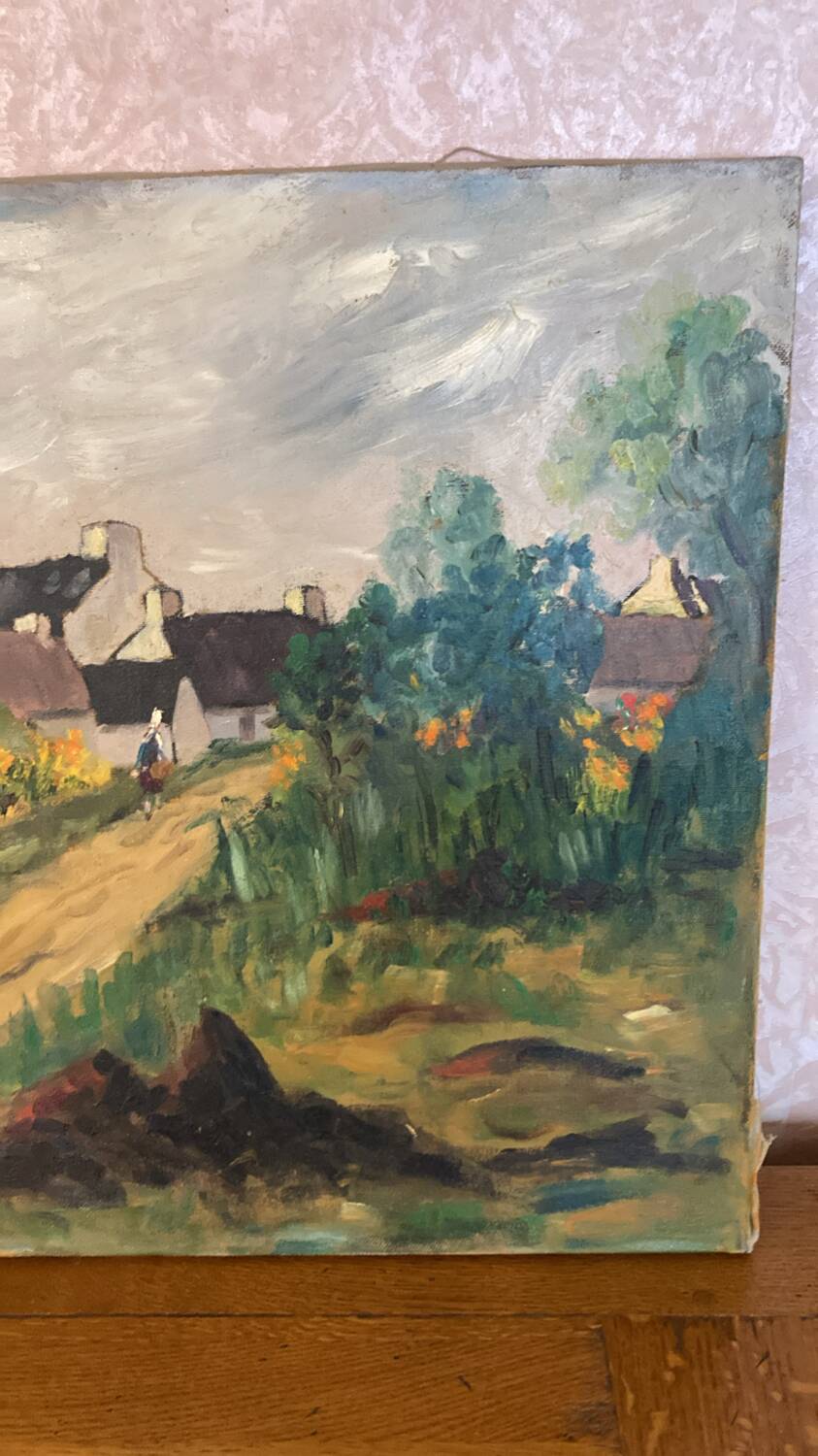 Huile sur toile Bretagne