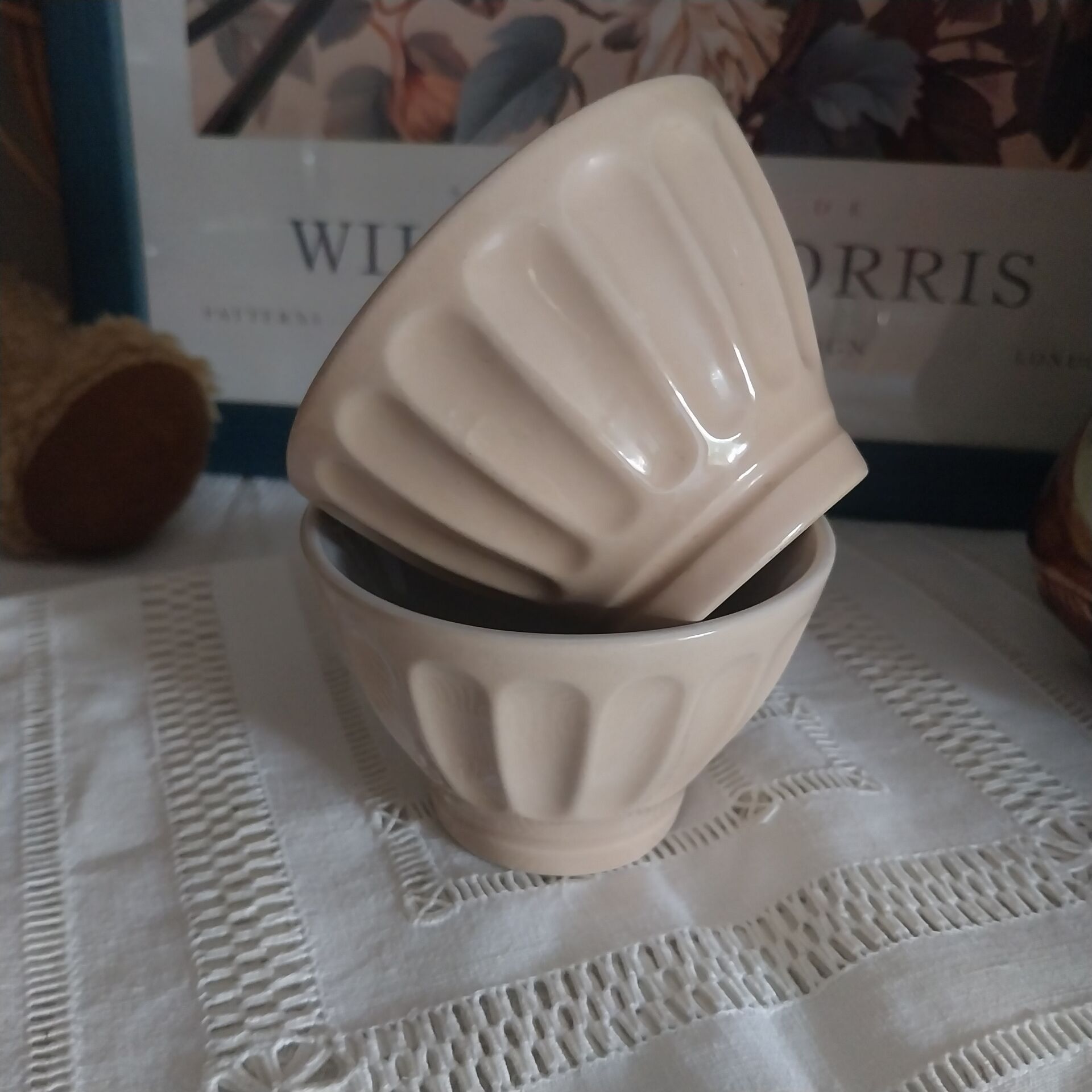 Old small earthenware bowls