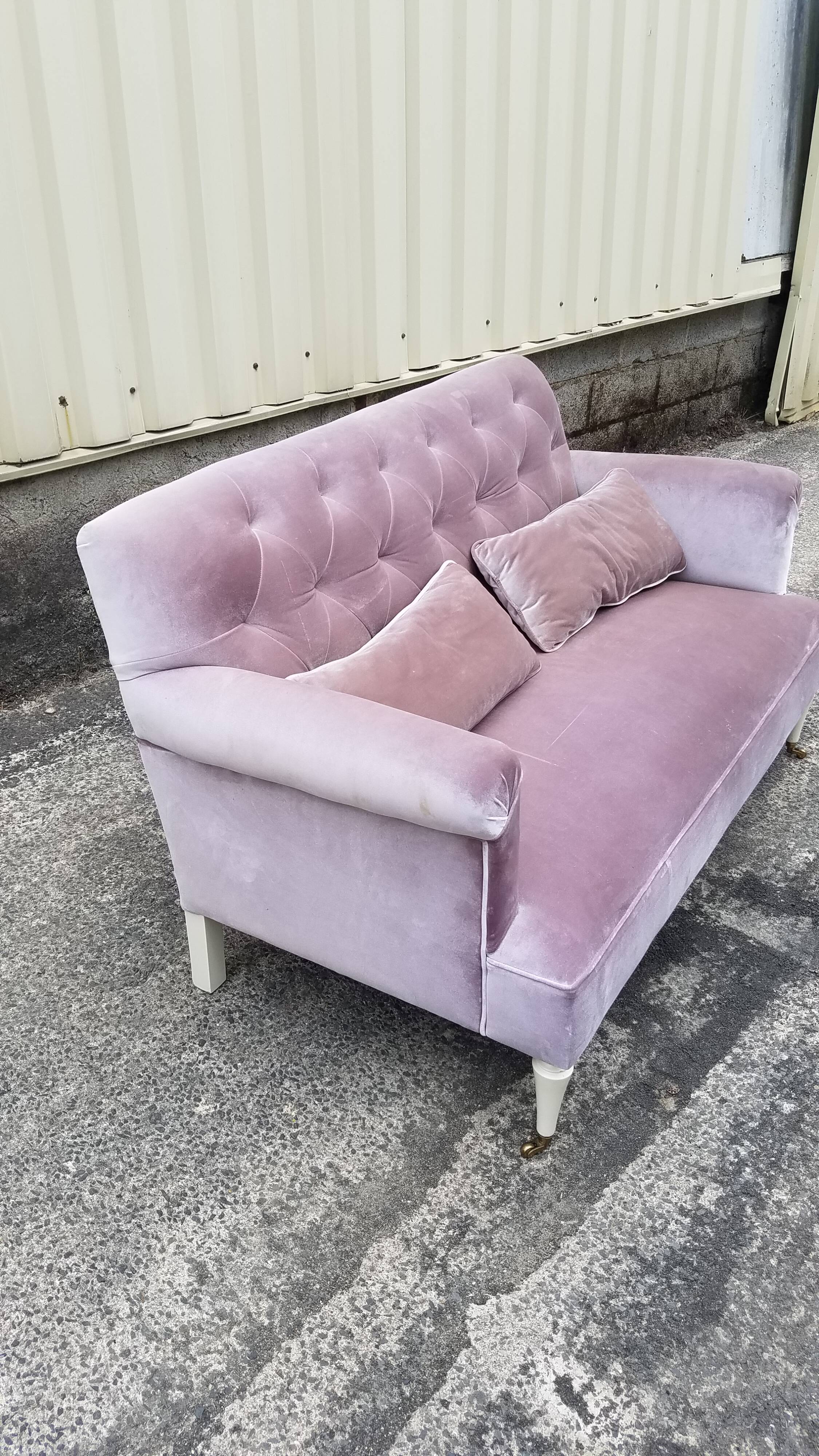 Velvet sofa