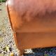 Fauteuil club en cuir brun art déco 1930