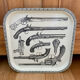 Metal tray Piero Fornasetti "Guns" 60s revolvers