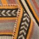 Orange Green Striped Pattern Vintage Runner Rug, 69x325Cm