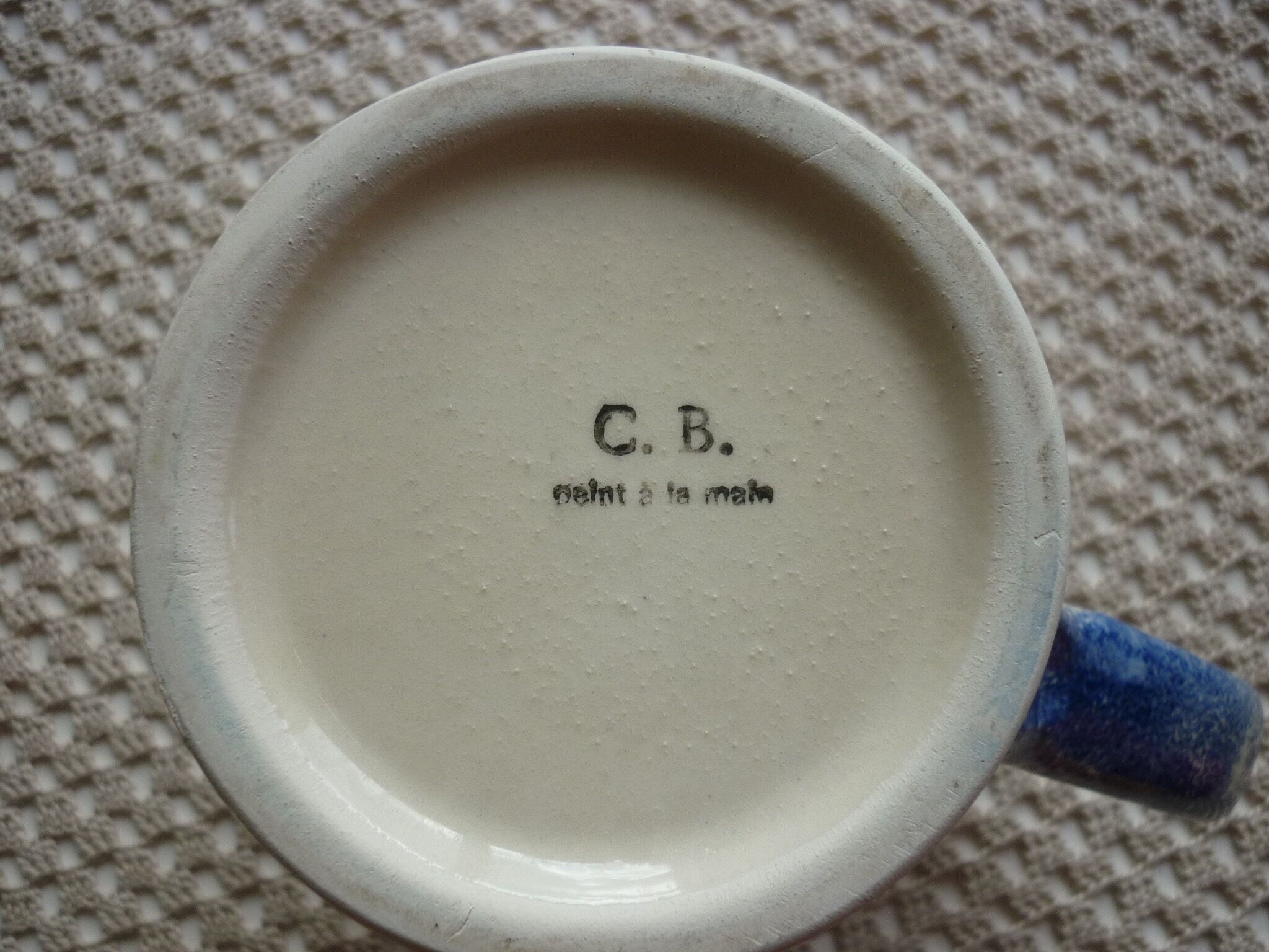 Ceramic pitcher Breton decoration
