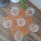 Water or aperitif glasses in crystal