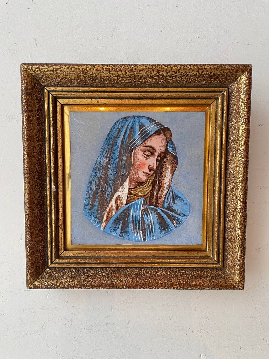 Tableau vierge sur faïence