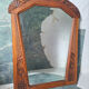 Large antique Art Deco mirror, retro vintage decoration.
