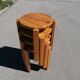 Stackable pine stools
