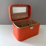 Vintage beauty case orange, 70's