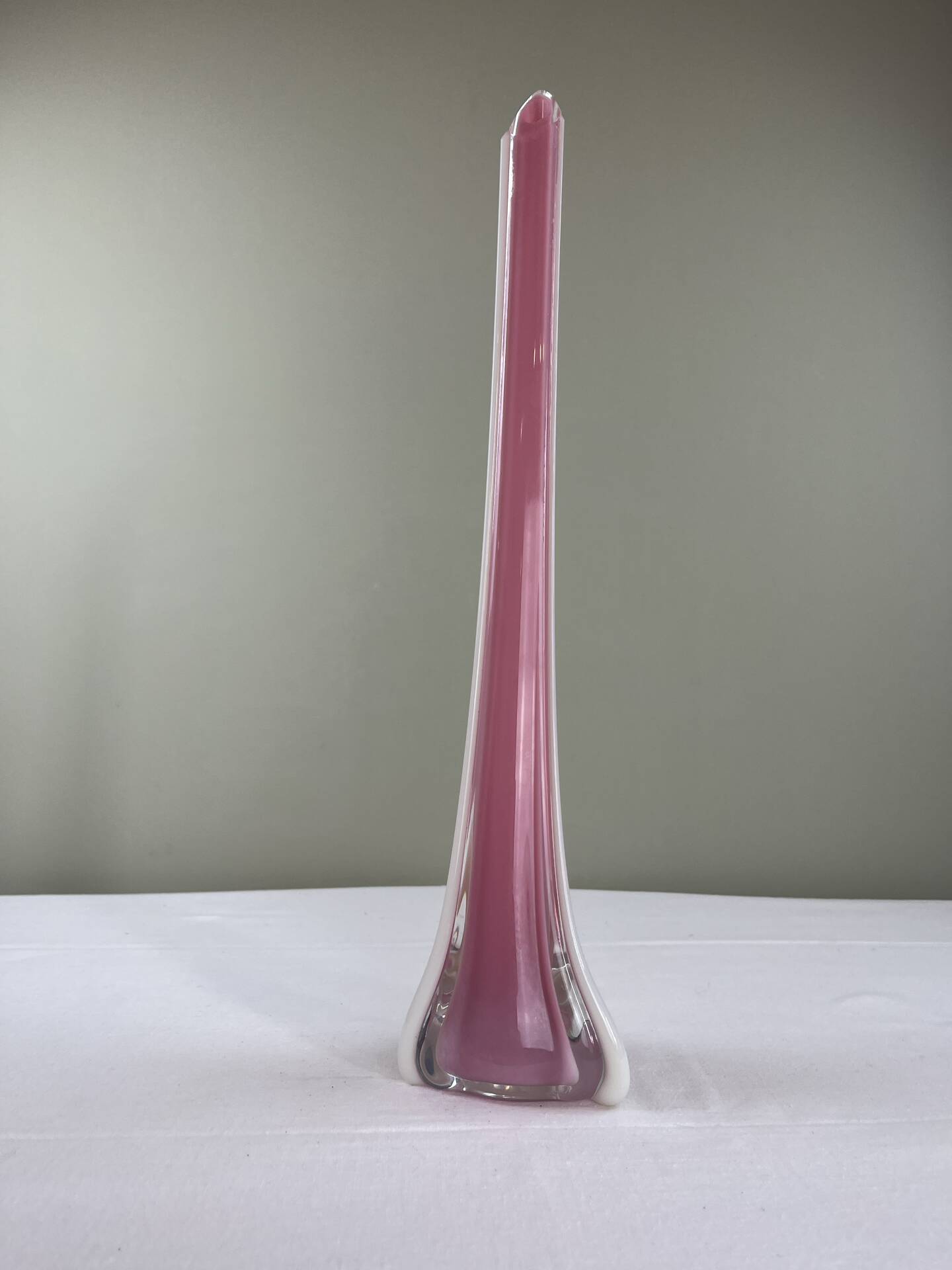 Sculptural blown glass vase