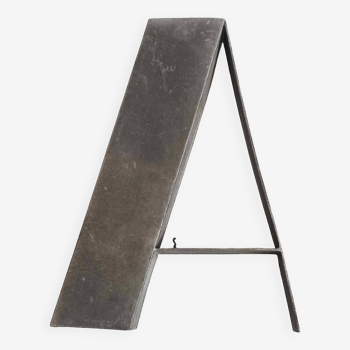 Metal letter A 1930s Height 25 cm