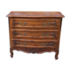 19th Century Walnut and Brass Commode, 3 Drawers