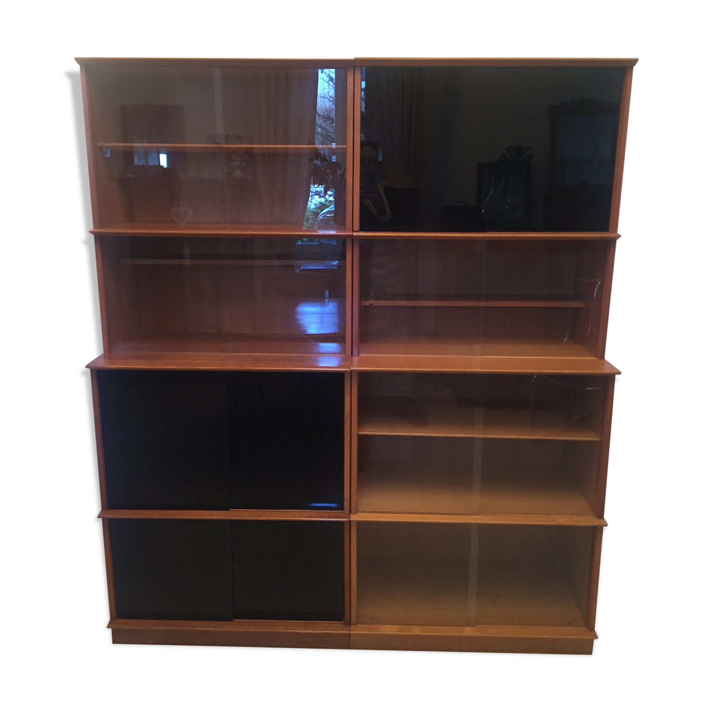 Library showcase Oscar 1960 in blond oak