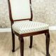 Table ronde avec chaises rembourrées, années 1950, ensemble de 5