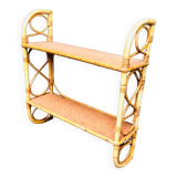 Rattan shelf