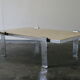 70s Marble and Chrome Coffee Table