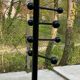 Vintage industrial coat rack in black steel