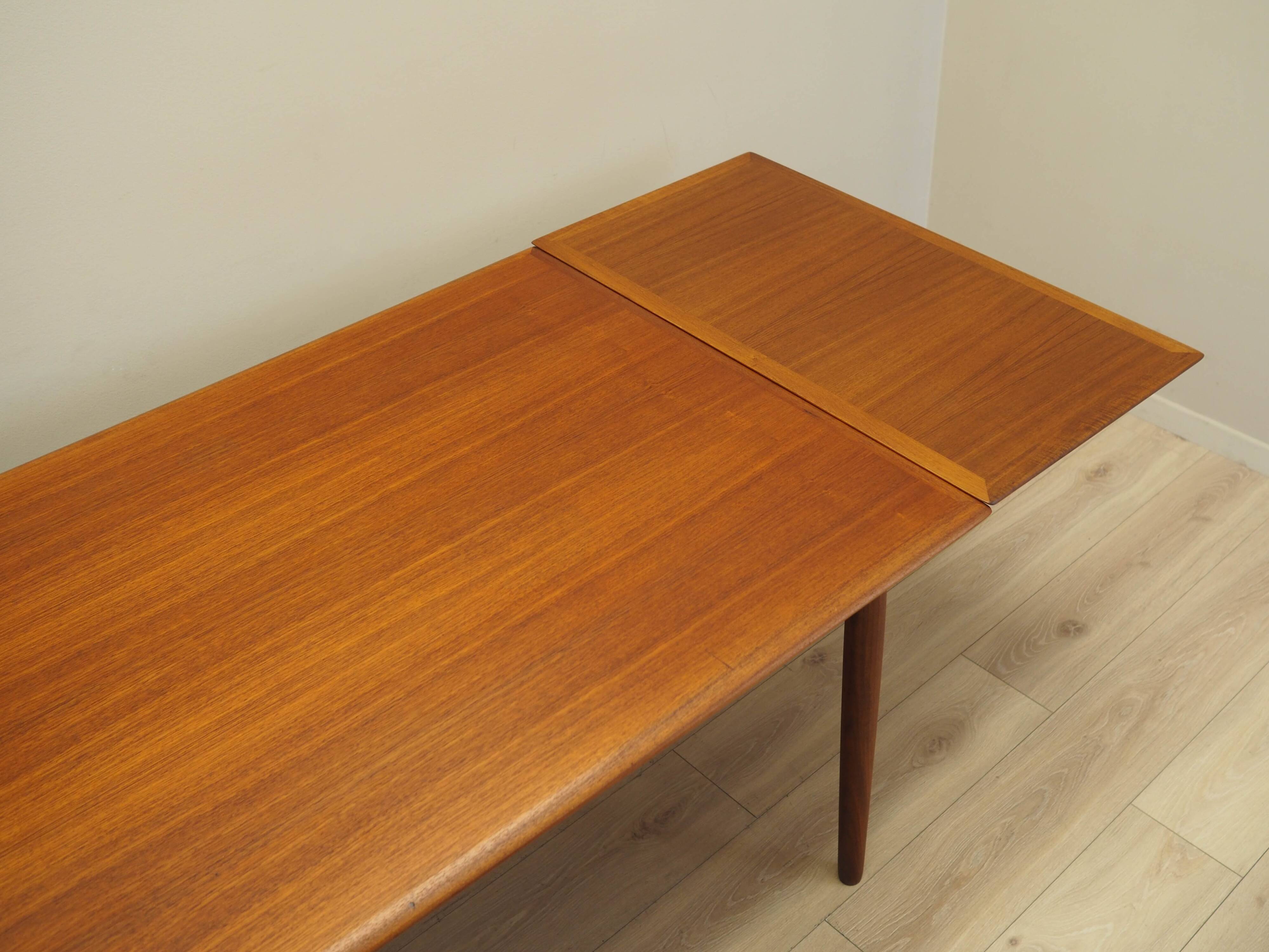 Teak table, Danish design, 1970s, production: Denmark
