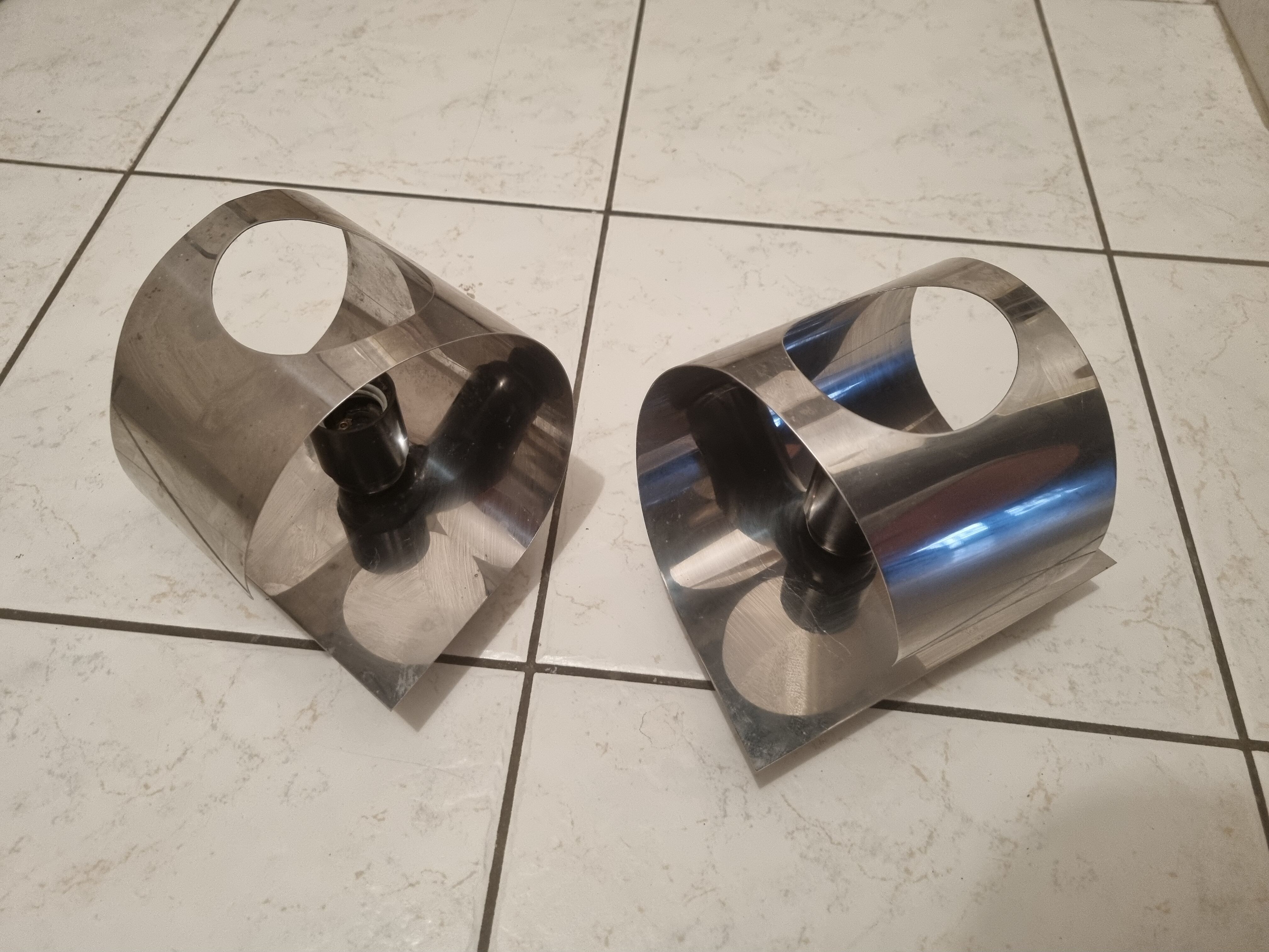 Pair of vintage wall lamps