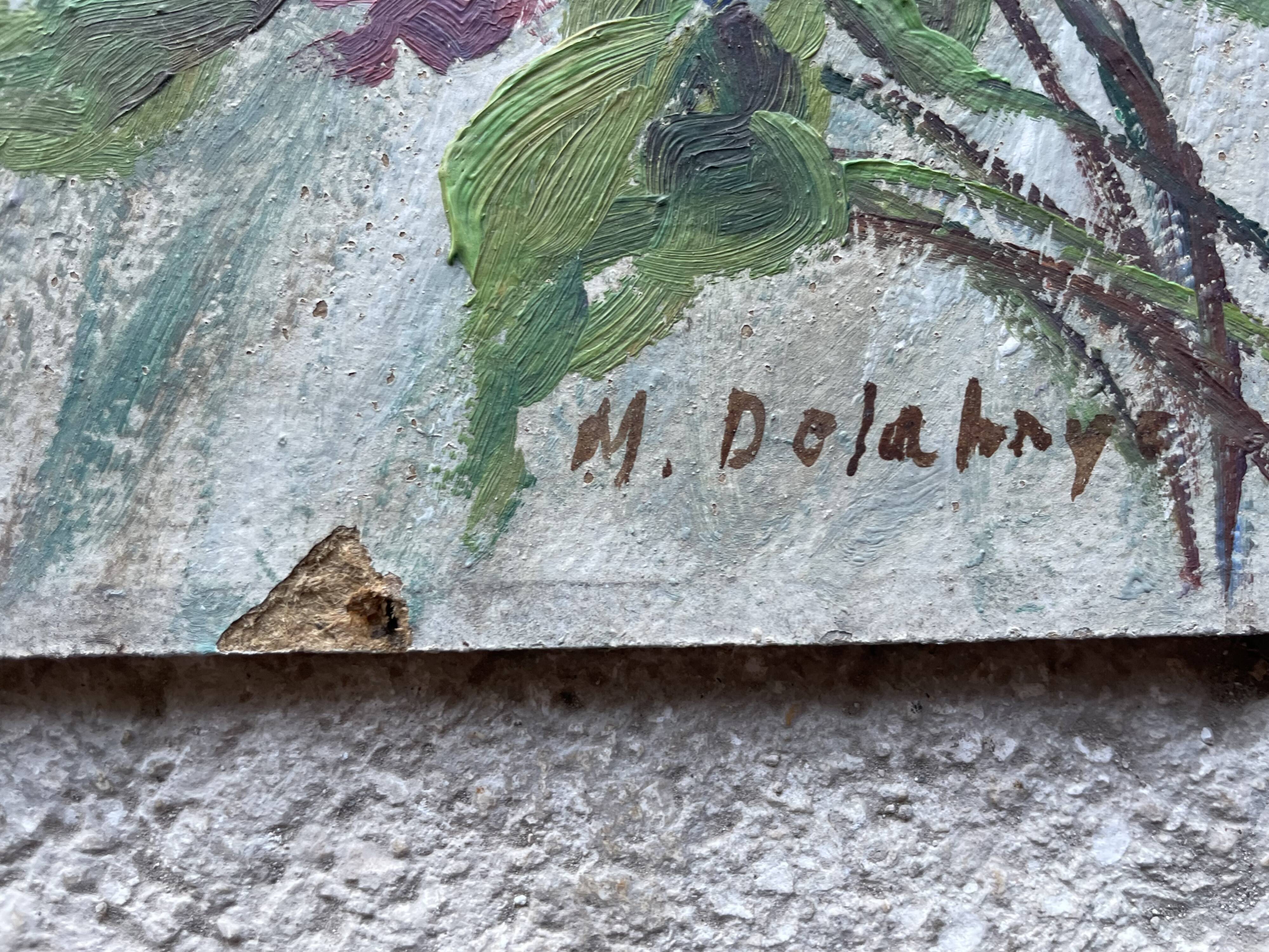 Small old oil on panel