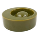 Mid-century green ceramic ashtray, Sicart Italy 1969