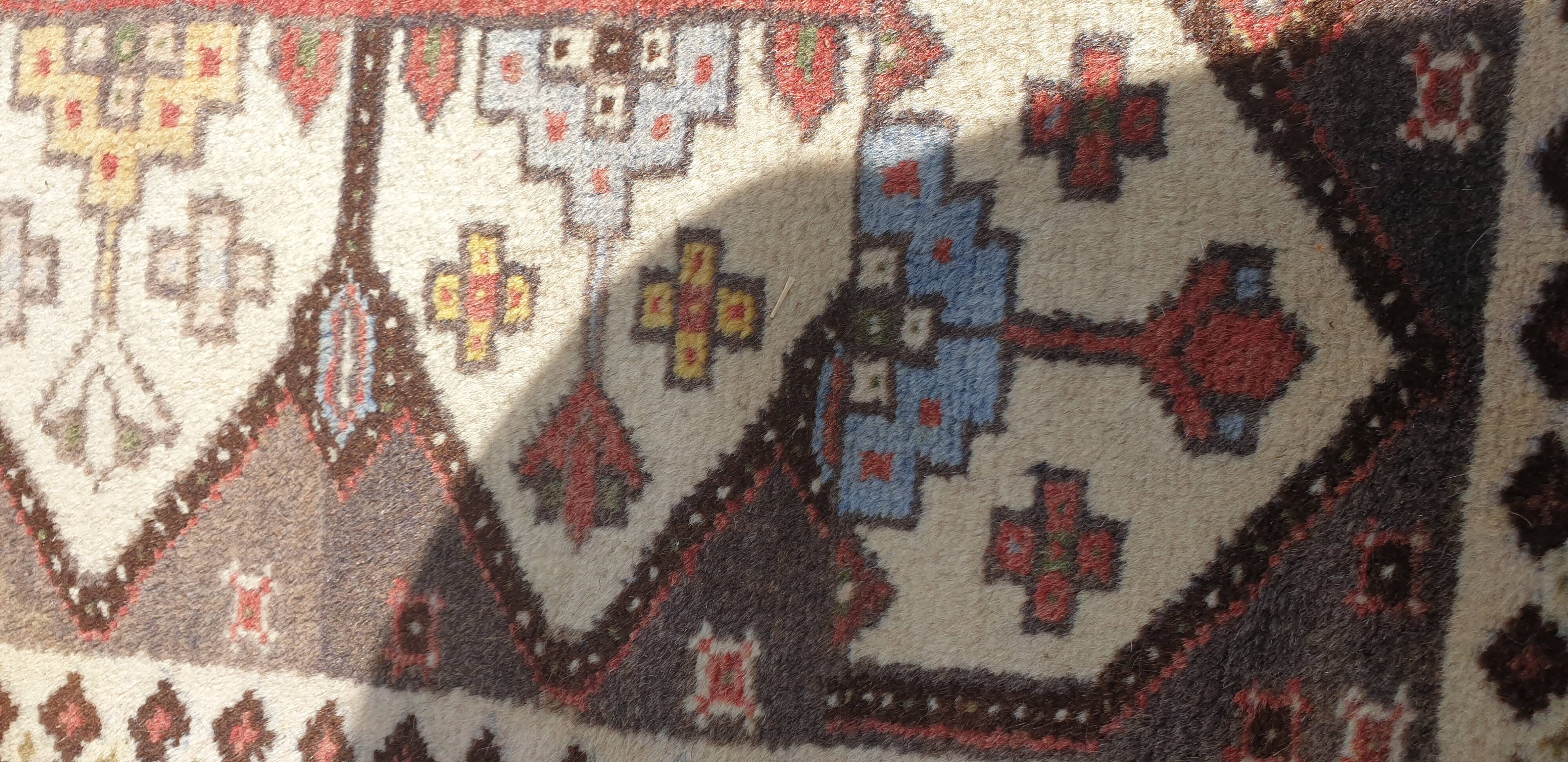 Oriental wool rug entirely handmade