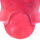 Paire de fauteuils crapaud velours rouge