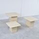 Vintage travertine nesting tables or side tables, 1970s