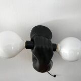 Vintage ceramic wall lamp by JC Peiré 80s