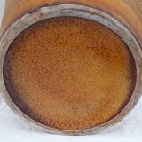 Ceramic pot cover signed