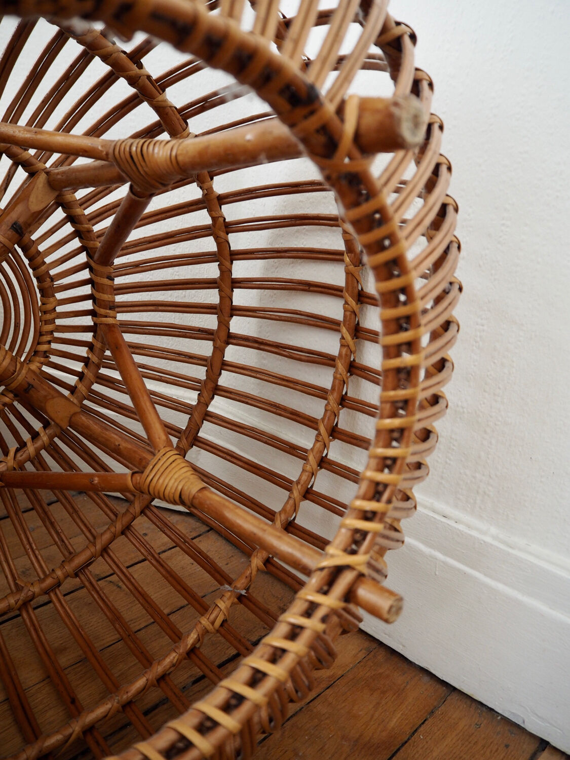 Pouf in rattan Franco Albini