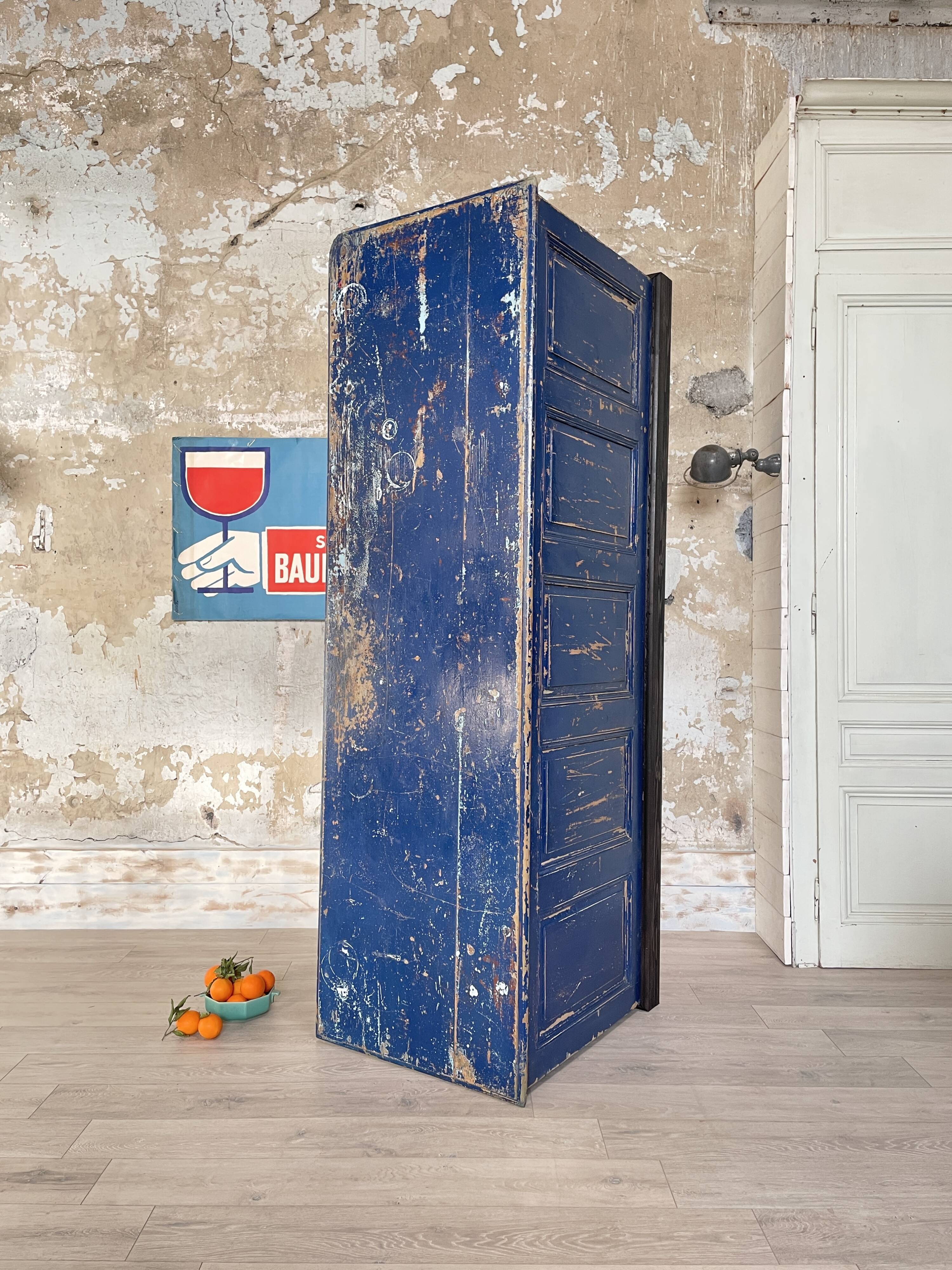 Commercial bank weathered wood panel.