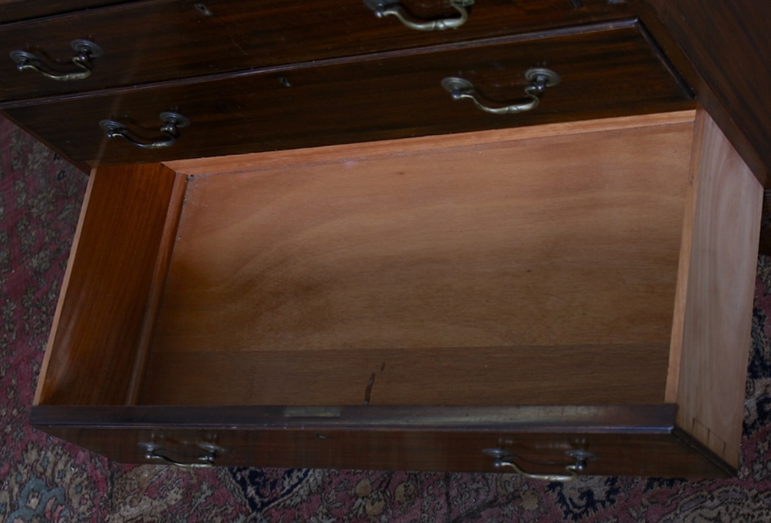 Antique Edwardian carved mahogany desk