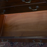 Antique Edwardian carved mahogany desk
