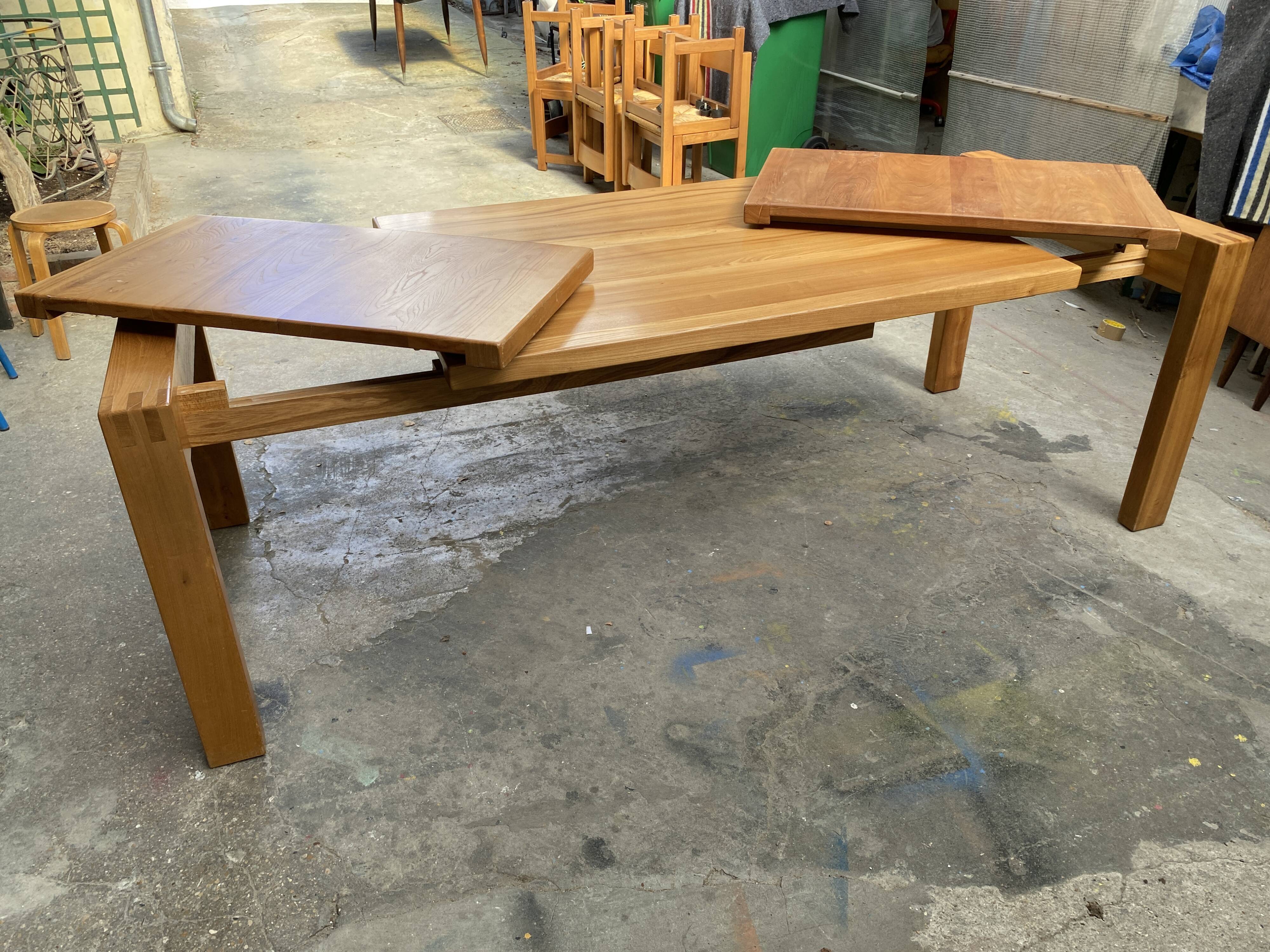 Elm dining table