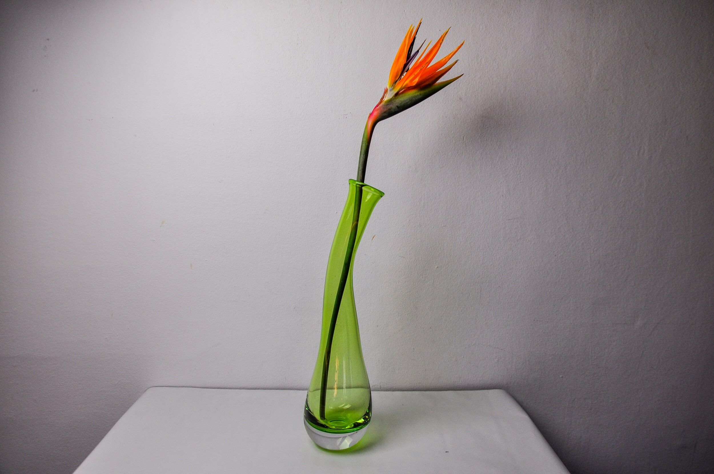 Green sommerso vase XL by seguso, Italy, 1970