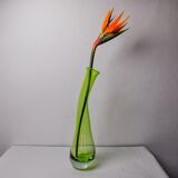 Vase sommerso vert XL par seguso, italie, 1970