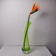 Green sommerso vase XL by seguso, Italy, 1970