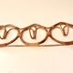 Wall-mounted rattan coat rack by Franco Albini, 1960