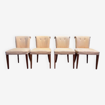 Suite de 4 chaises de style Art Déco