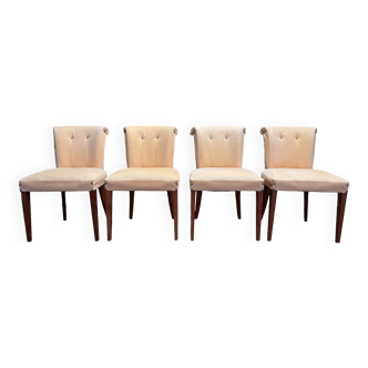 Suite de 4 chaises de style Art Déco