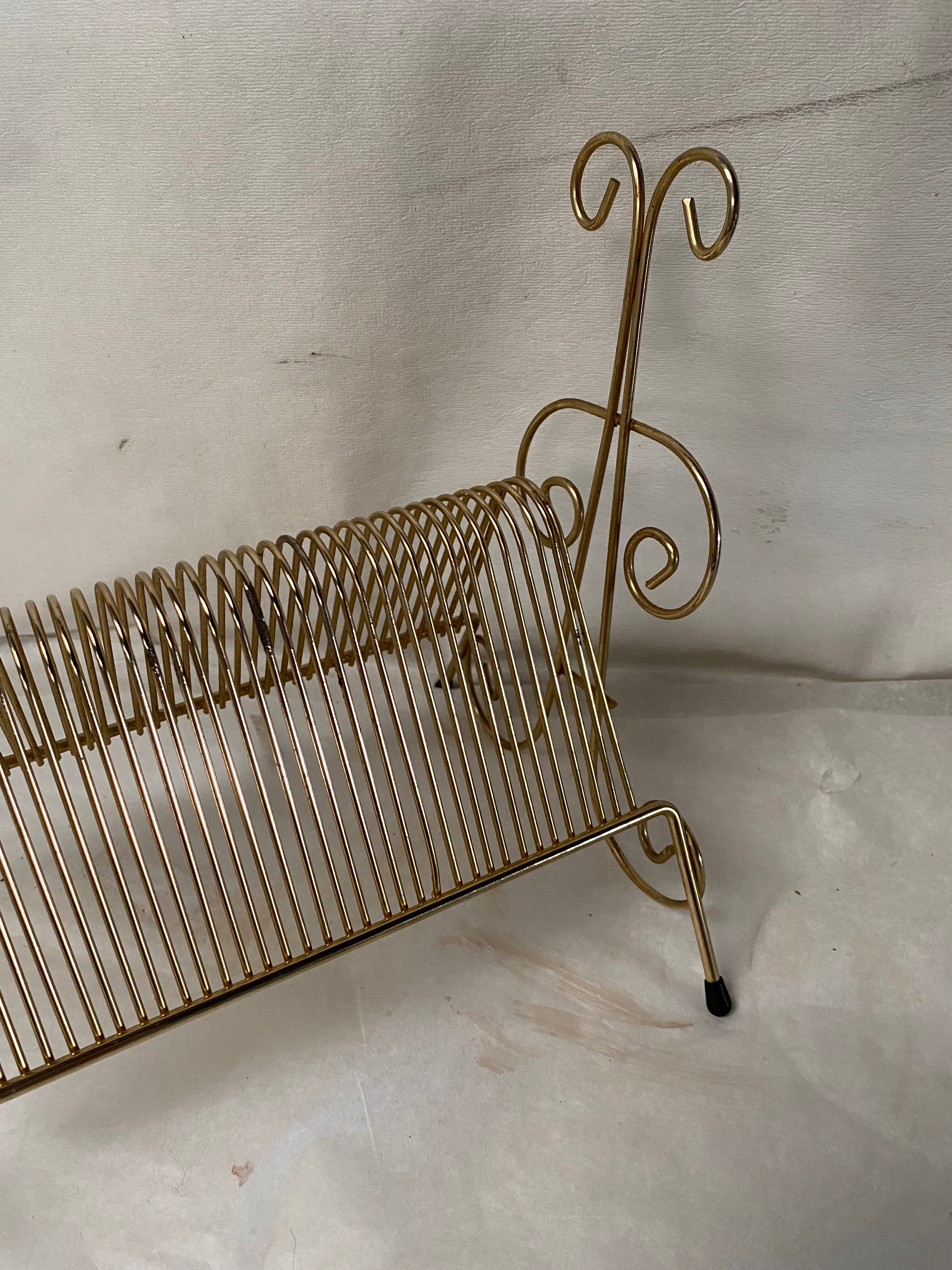 Vintage brass disc range