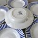 Lot of 6 hollow plates digoin sarreguemines model "monique" 30s