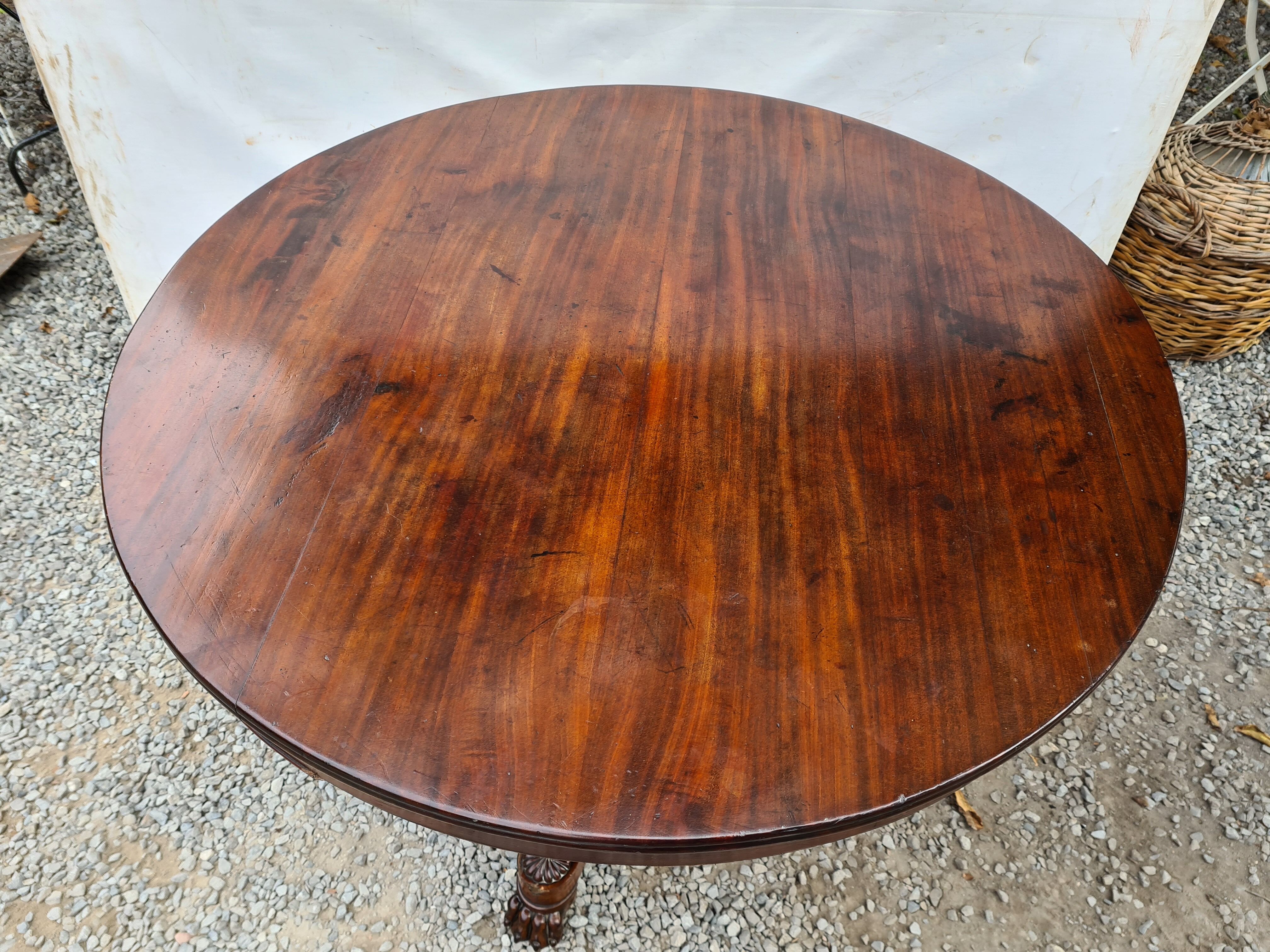 Mahogany empire table